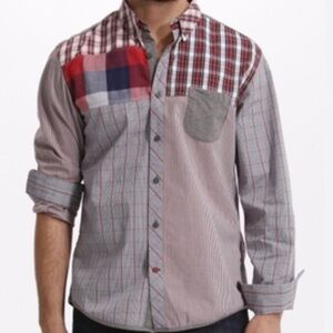 Desigual Men's Multicolor Plaid Shirt size L
